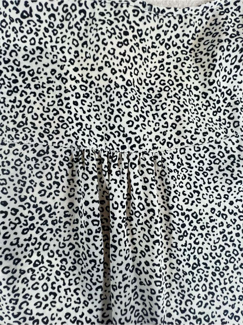 ✨🖤Chelsea & Theodore Size M Leopard Print Layered High Low Tunic Blouse✨🖤 - Picture 11 of 11